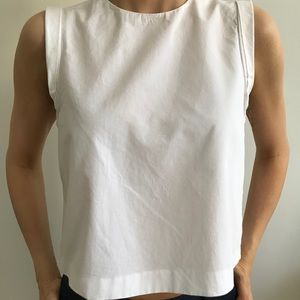 Zara 100% Cotton Cropped Shirt